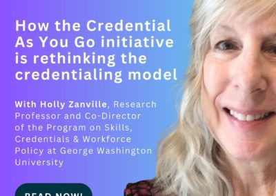 How the Credential As You Go initiative is rethinking the credentialing model