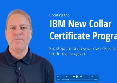 Six steps to create the IBM New Collar Certificate Program